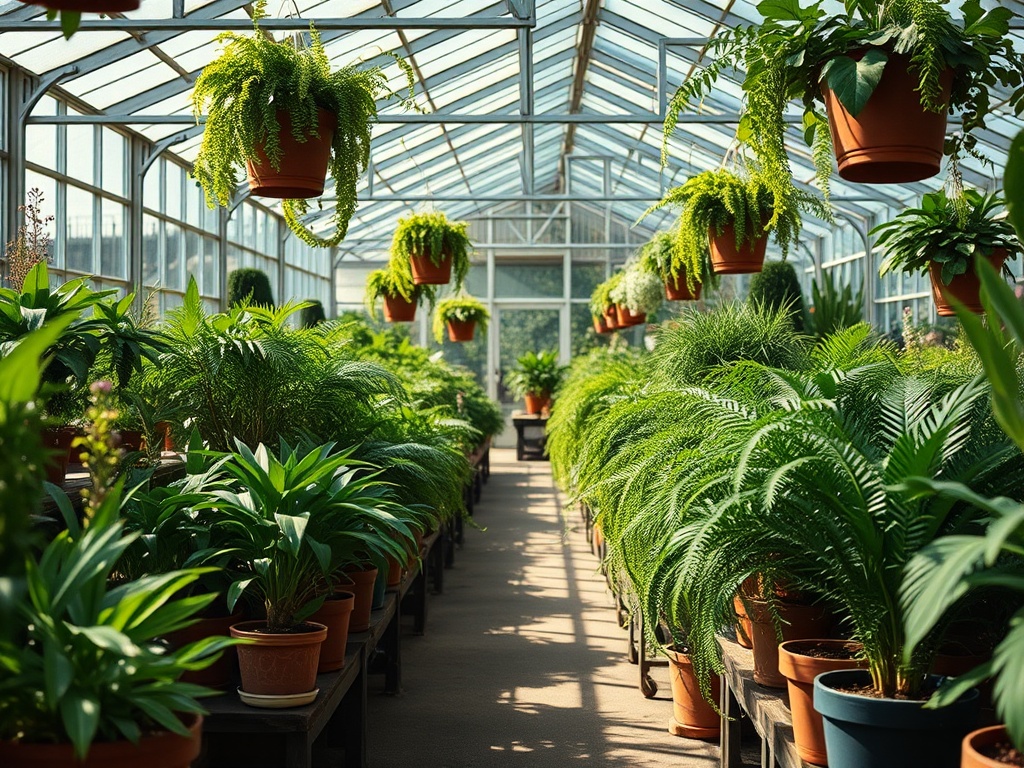 Our main greenhouse at Orchard House Garden Centre